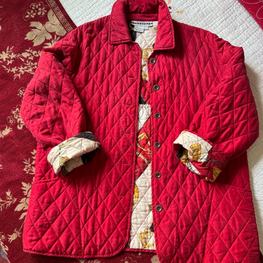 Red Quilted Jacket